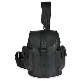 Zaino Louis Vuitton Christopher XS in pelle Taurillon nera