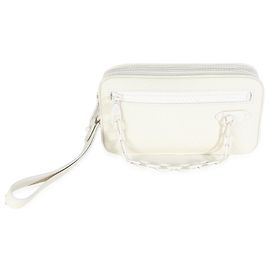 Louis Vuitton Pochette Volga en piel Taurillon monograma blanco
