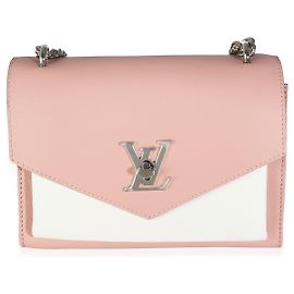 Louis Vuitton MyLockme BB in pelle di vitello morbida tricolore rosa e crema