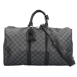 Borsa Boston Louis Vuitton Keepall Bandoulière 45 Damier Graphite