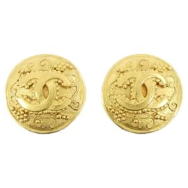 Pendientes de clip Chanel 07240 Gold