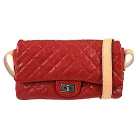 Cinto Chanel Reissue 2.55 em couro de bezerro matelassado envelhecido
