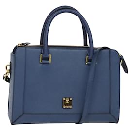 Borsa a mano MCM Vintage in pelle blu