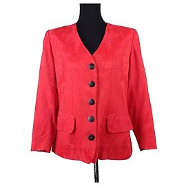 Christian Dior Rote Coordonnés Jacke