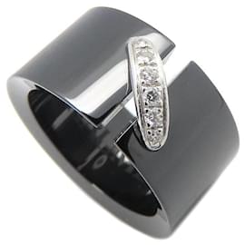 Chaumet Liens Ring White Gold and Black Ceramic