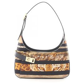 Salvatore Ferragamo Gancini Animal Schultertasche