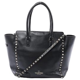 Sac 2Way en cuir Rockstud Valentino Garavani noir