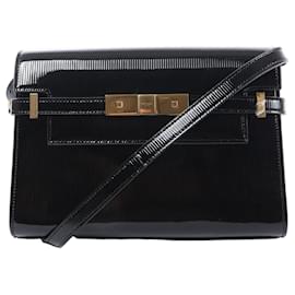 Borsa a tracolla Manhattan in pelle vernice nera Saint Laurent Paris 675626 - Autre Marque