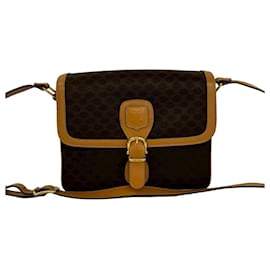 Borsa a tracolla CELINE Vintage Macadam Blazon Triomphe Pattern Leather - Céline
