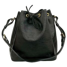Bolso de hombro con cordón Louis Vuitton Vintage Noe en piel Epi