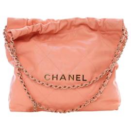 Borsa Chanel Pink Small Quilted Caviar 22