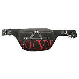 Borsa a tracolla Valentino Black Nylon LOVE Rockstud