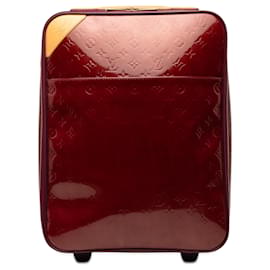 Louis Vuitton Rosso Monogram Vernis Pegase 45