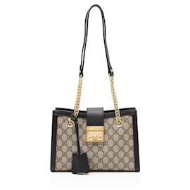 Piccola borsa a tracolla Gucci GG Supreme Padlock Chain