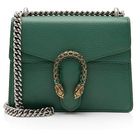 Piccola borsa a tracolla Dionysus in pelle e cristalli Gucci