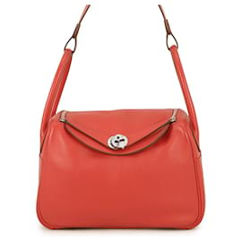 Borsa Hermes Lindy 26 Rouge Cou Swift - Hermès