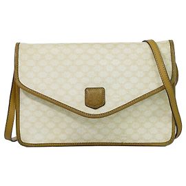 Céline Celine Flap Shoulder Canvas