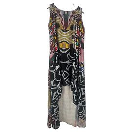 Autre Marque Vestido largo Afroditi Hera estampado étnico