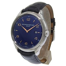Baume & Mercier Clifton Stainless Steel and Leather 45