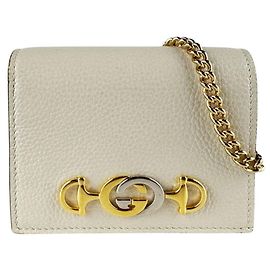 Gucci Bi-Fold Geldbörse aus Leder in Elfenbein