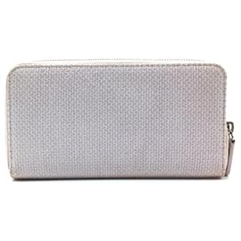 Chanel Deauville Long Wallet aus rosa Tweed und Leder