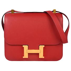 Hermes Constance Schultertasche in Rot - Hermès