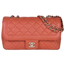 Chanel Matelasse W Chain Schultertasche in Rosa