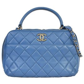 CHANEL Matelasse Coco Mark 2way Bowling Bag No. 27