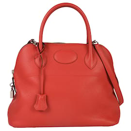 HERMES Bolide 31 Red Handbag - Hermès