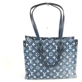 Borsa Louis Vuitton Monogram Denim Jacquard On the Go MM