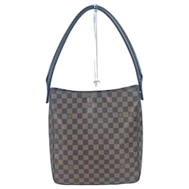 Borsa a tracolla Louis Vuitton Damier Looping GM