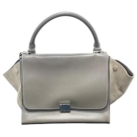 Céline Borsa Trapeze Celine in pelle marrone
