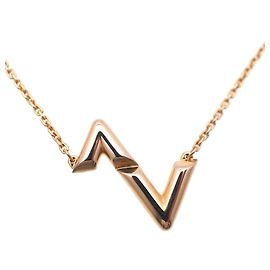Collana Louis Vuitton LV Vault Upside Down in oro rosa 18K