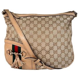 Borsa a Spalla Gucci Horsebit Tassel Sherry Line