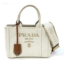Borsa Prada Canapa Licamo Natural Brown
