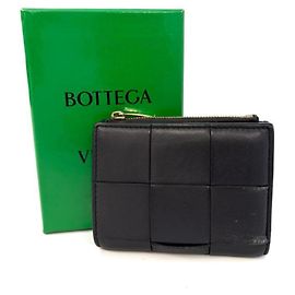 Portefeuille à fermeture éclair Cassette Intrecciato Bottega Veneta