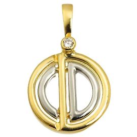 Pendente Christian Dior in oro 18K e diamanti