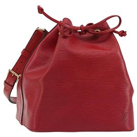 LOUIS VUITTON Epi Petit Noe Schultertasche Rot M44107 LV Auth 188077V
