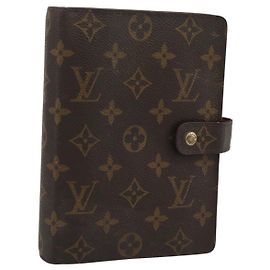 LOUIS VUITTON Monogram Agenda MM Day Planner Cover R20105 LV Auth 191639