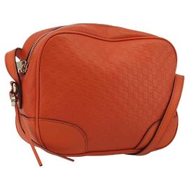 Borsa a Spalla GUCCI Micro GuccissimaGG Arancione Oro 449413 Auth ka5154