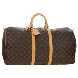 LOUIS VUITTON Monogram Keepall 55 Boston Tasche M41424 LV Auth 190169SAV