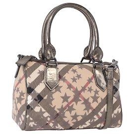 Borsa a mano BURBERRY Nova Check PVC 2way Beige Auth gh2159A
