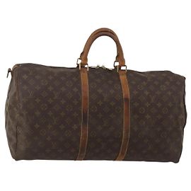 LOUIS VUITTON Monogram Keepall Bandouliere 55 Borsa Boston M41414 LV Auth 190288