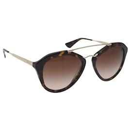 PRADA Sonnenbrille Schildpatt-Muster Kunststoff Braun Auth BA13840 - Prada