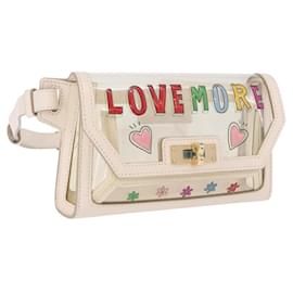BALLY Marsupio in Vinile Clear Gold Auth 191554A - Bally