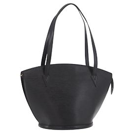 LOUIS VUITTON Borsa a Spalla Epi Saint Jacques Nera M52272 Auth bs35995