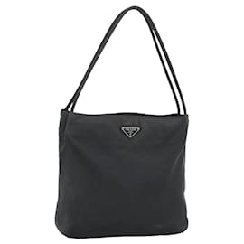 Bolso PRADA Nylon Negro Plata Auténtico ar13974 - Prada
