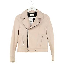 Casaco Saint Laurent em pele rosa