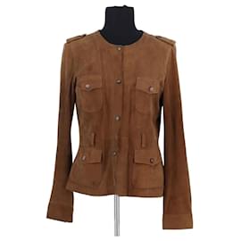 Chaqueta Gerard Darel de ante marrón