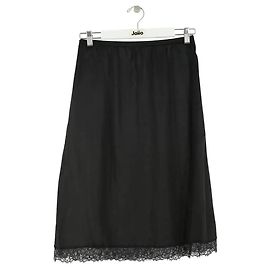 Falda de seda negra Maison Martin Margiela
